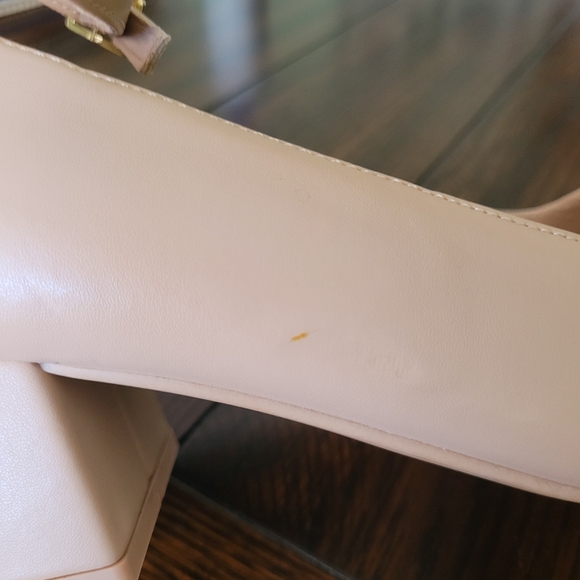 TORRID Block Heel Shoe Size 9.5 WW Extra Wide Ankle Strap Black Tan Coquette - Picture 9 of 11